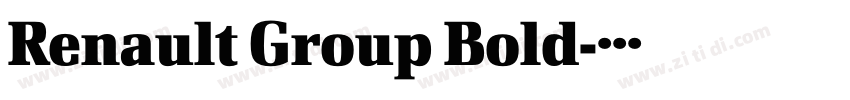 Renault Group Bold字体转换
